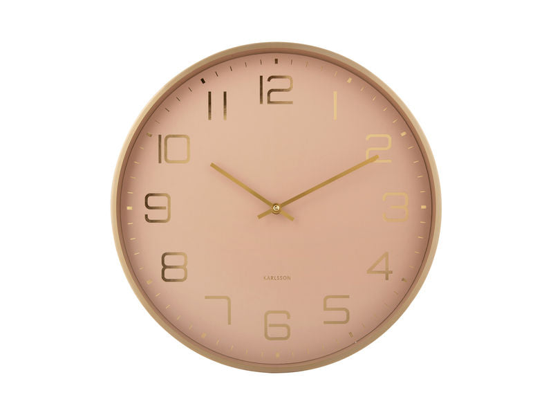 Karlsson Wall clock Elegance Glow soft brown