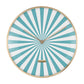 Karlsson Wall clock Candy Swirl Dome turquoise blue & white