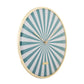 Karlsson Wall clock Candy Swirl Dome turquoise blue & white