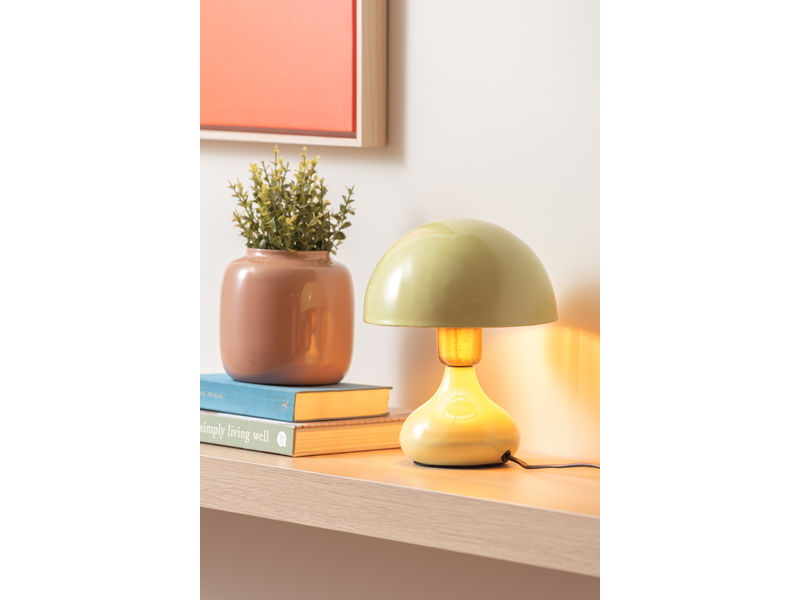 Leitmotiv Table lamp Binc enamel matcha green