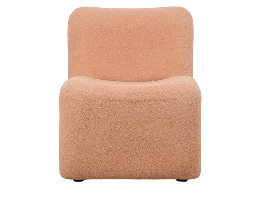 Leitmotiv Chair Fuerza teddy curl sand brown