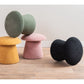 Leitmotiv Pouf Mushroom brushed velvet faded pink