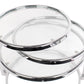 Leitmotiv Table double swivel glass w steel chrome