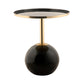 Leitmotiv Side table Mila iron enamel black