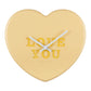 Karlsson Wall clock Heart Candy soft yellow