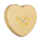 Karlsson Wall clock Heart Candy soft yellow