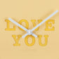 Karlsson Wall clock Heart Candy soft yellow