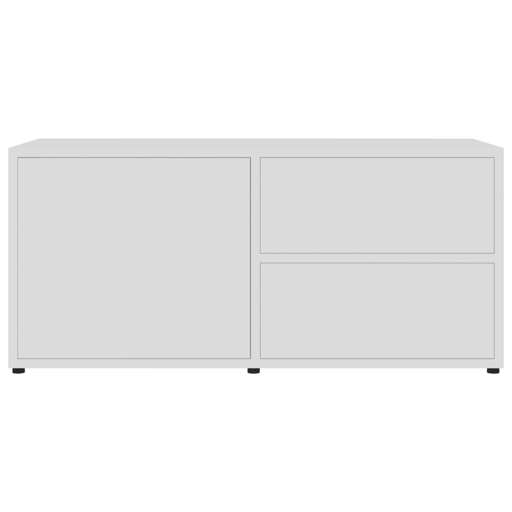 tv-bord 80x34x36 cm konstrueret træ hvid