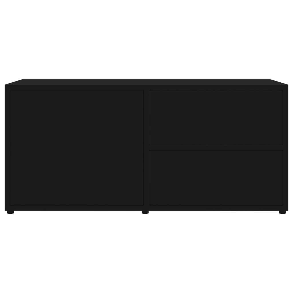 tv-bord 80x34x36 cm konstrueret træ sort