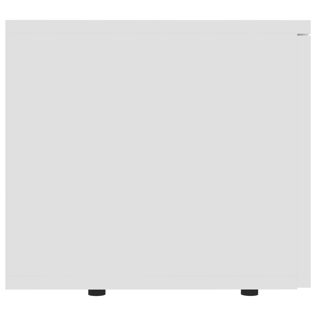 tv-bord 80x34x30 cm konstrueret træ hvid