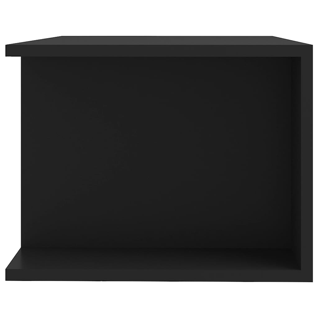 tv-bord med LED-lys 90x39x30 cm sort