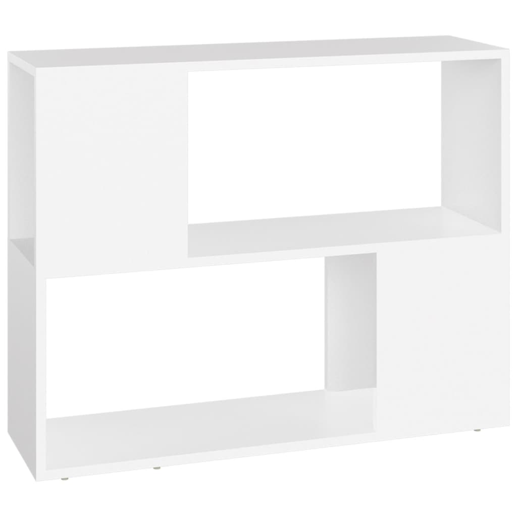 tv-bord 80x24x63 cm konstrueret træ hvid