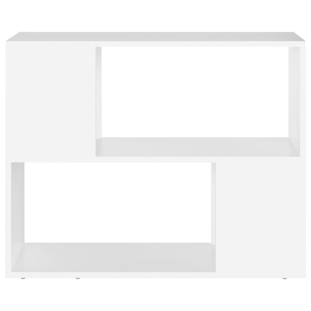 tv-bord 80x24x63 cm konstrueret træ hvid