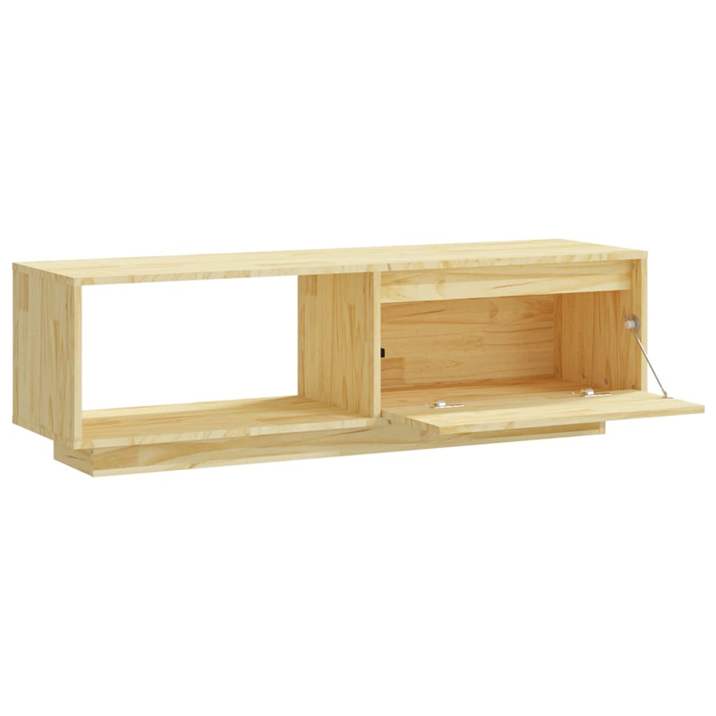 tv-bord 110x30x33,5 cm massivt fyrretræ