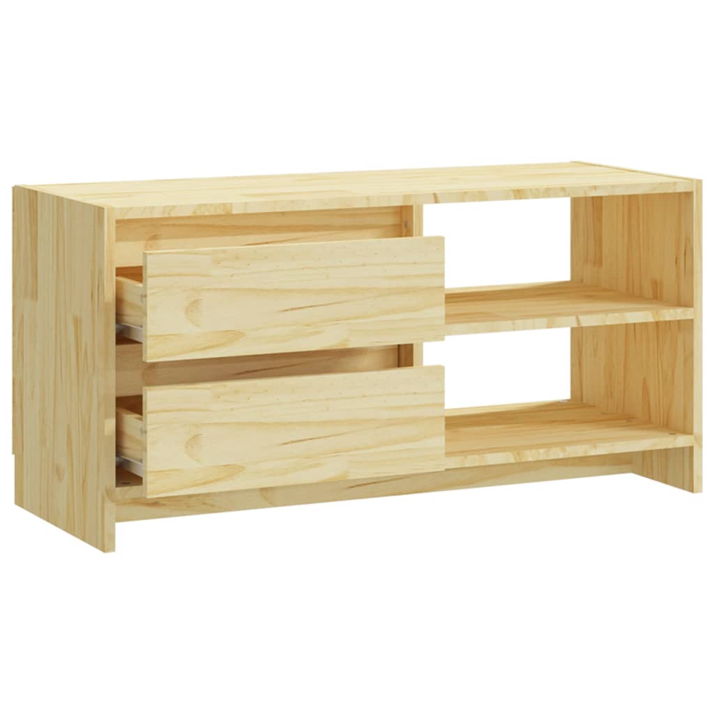 tv-bord 80x31x39 cm massivt fyrretræ