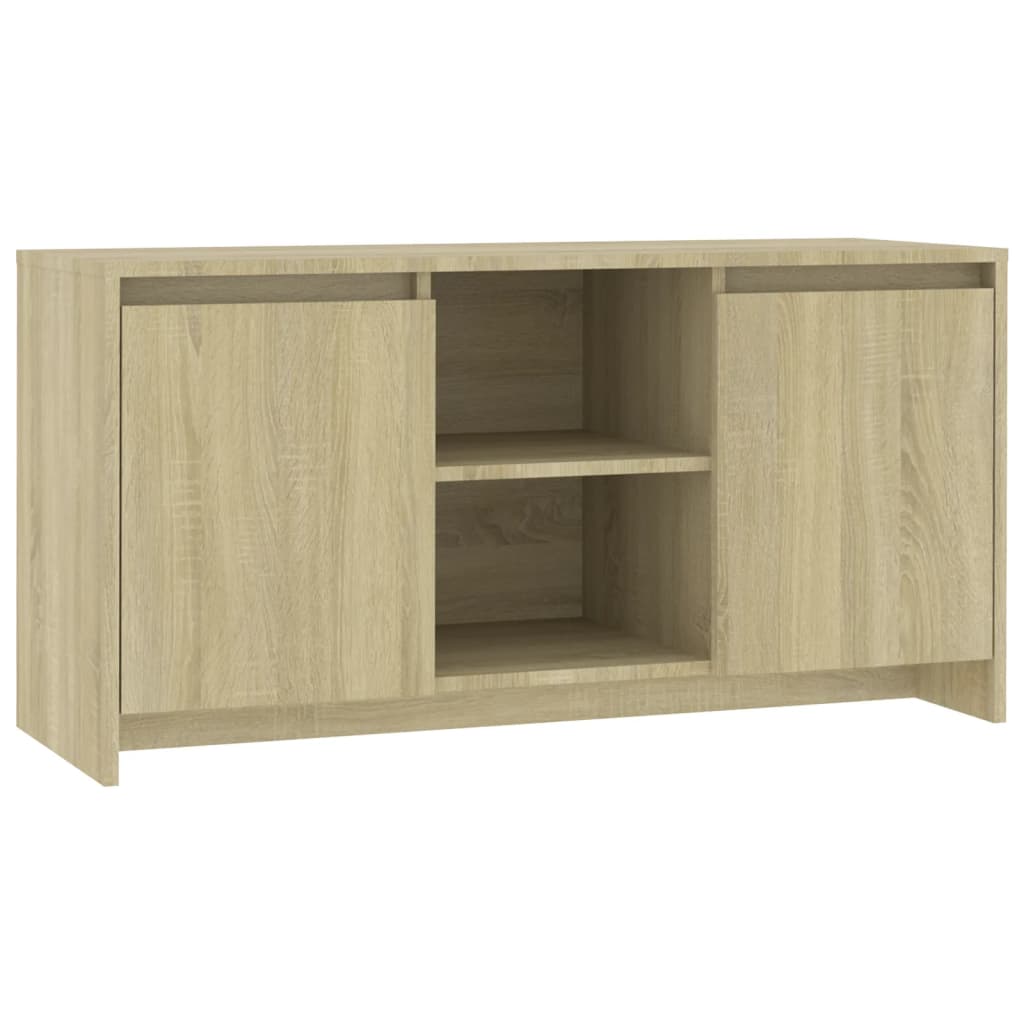 tv-bord 102x37,5x52,5 cm konstrueret træ sonoma-eg