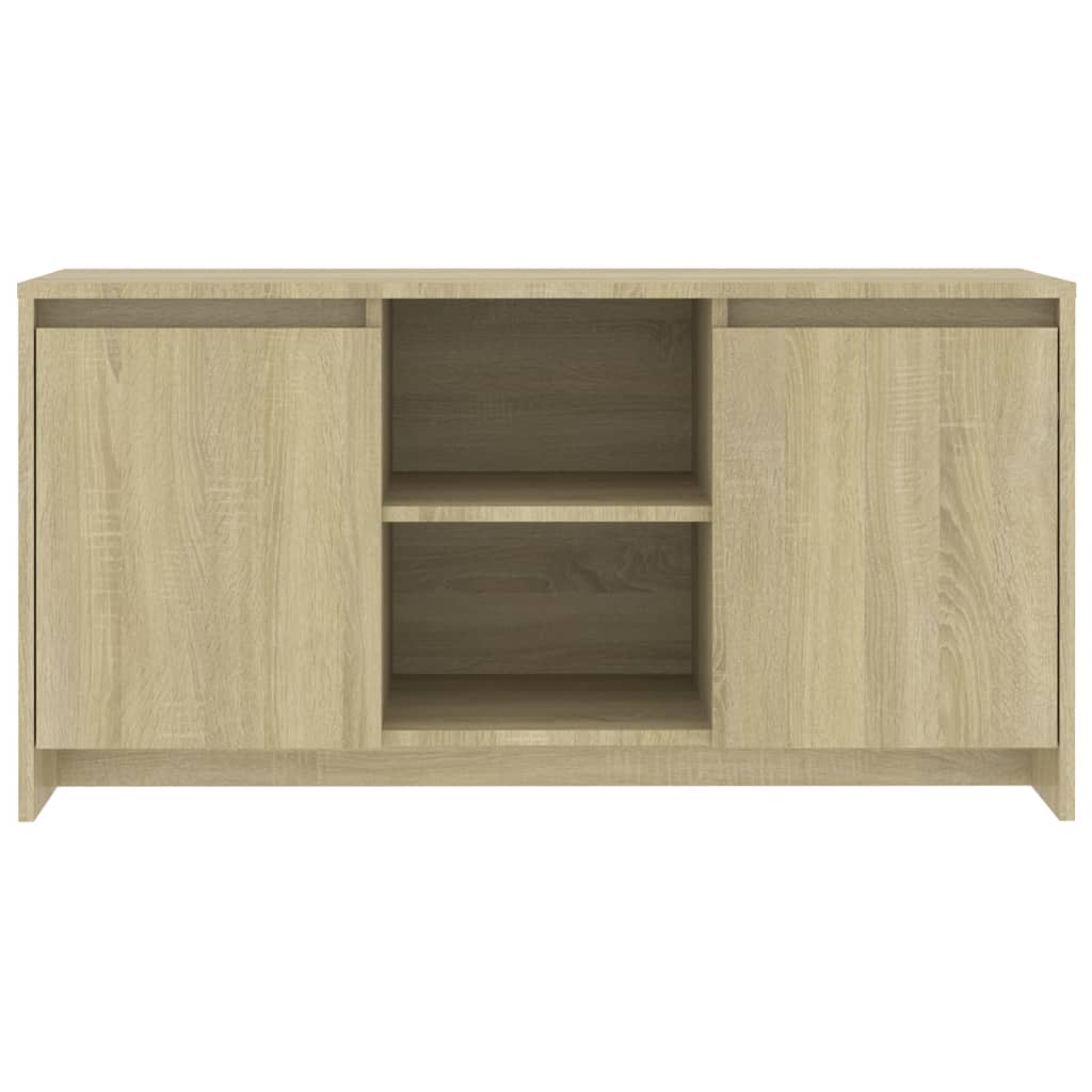 tv-bord 102x37,5x52,5 cm konstrueret træ sonoma-eg