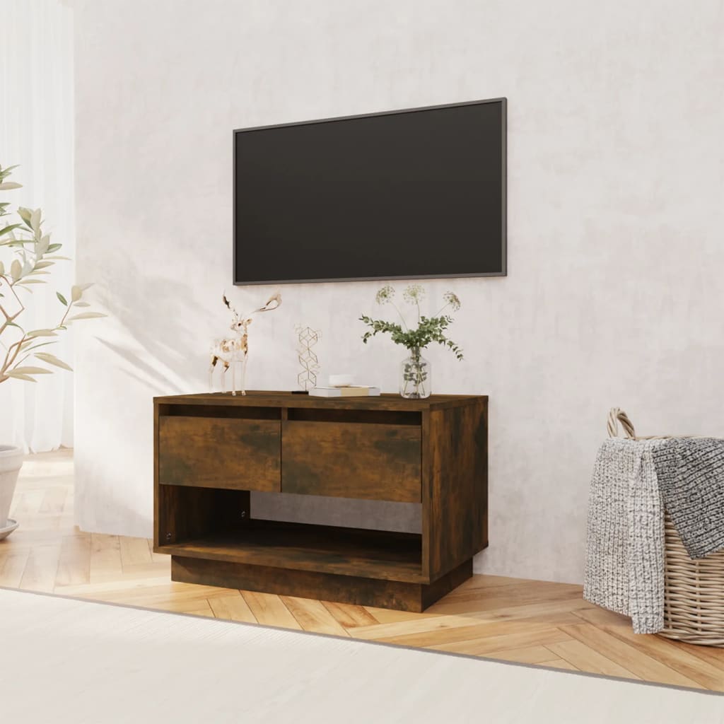 tv-bord 102x41x44 cm konstrueret træ røget egetræsfarve