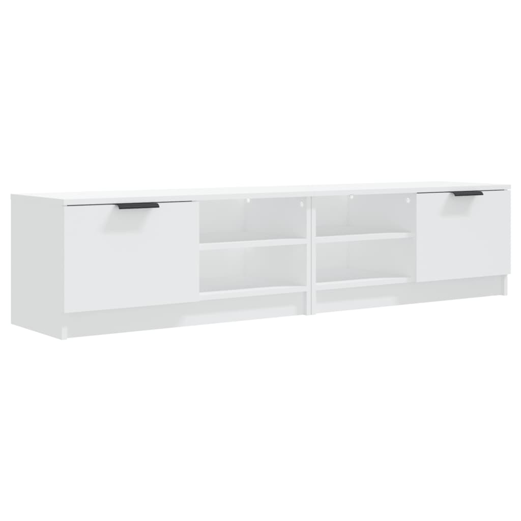 tv-borde 2 stk. 80x35x36,5 cm konstrueret træ hvid