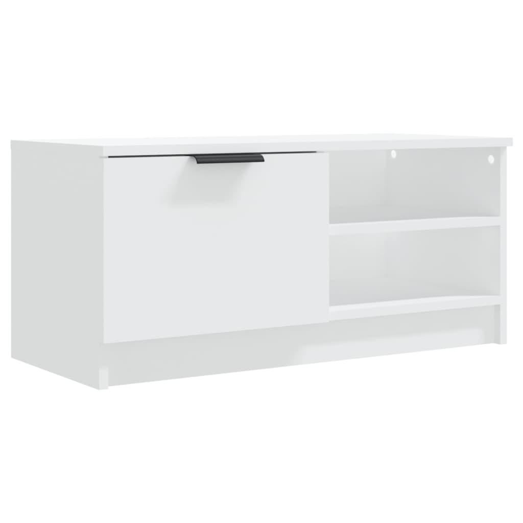 tv-borde 2 stk. 80x35x36,5 cm konstrueret træ hvid