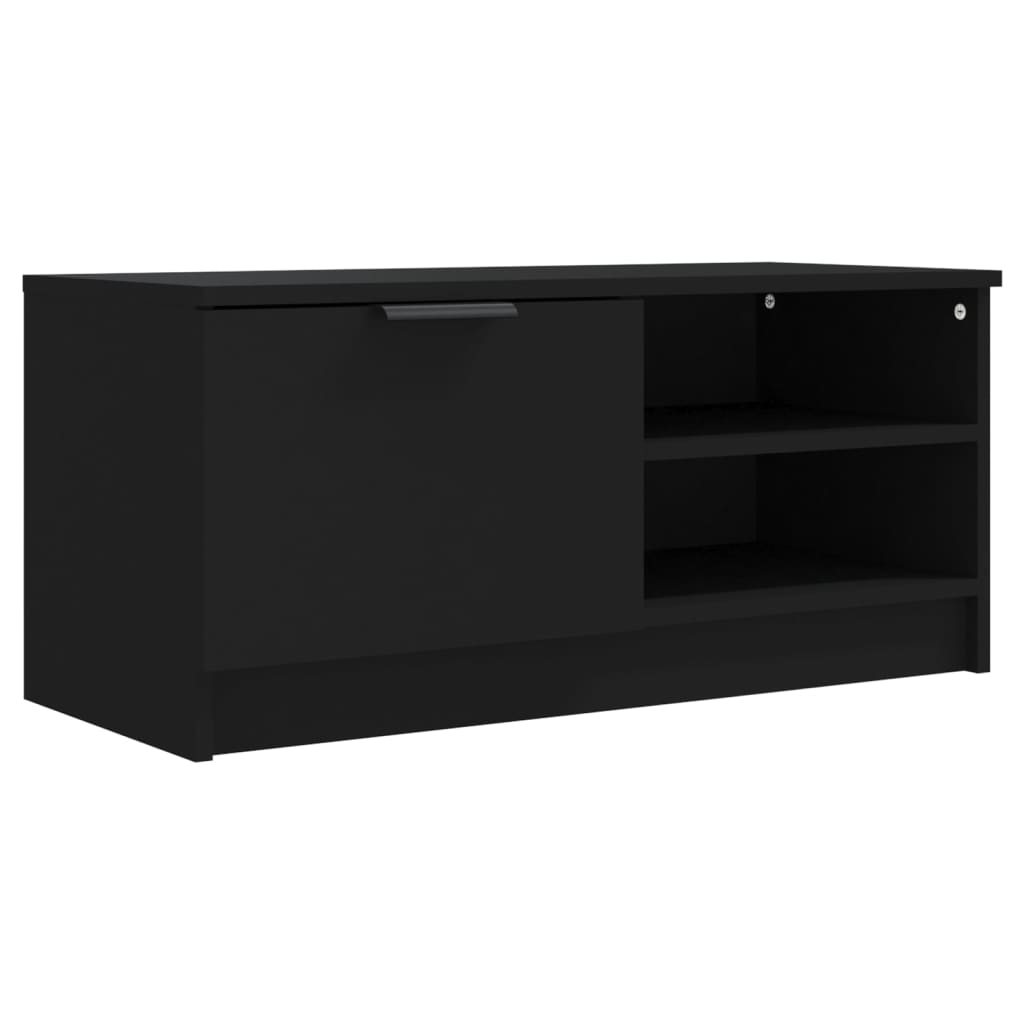 tv-borde 2 stk. 80x35x36,5 cm konstrueret træ sort