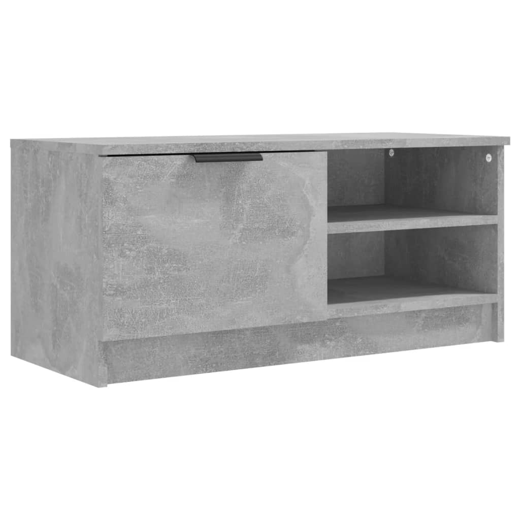 tv-borde 2 stk. 80x35x36,5 cm konstrueret træ betongrå