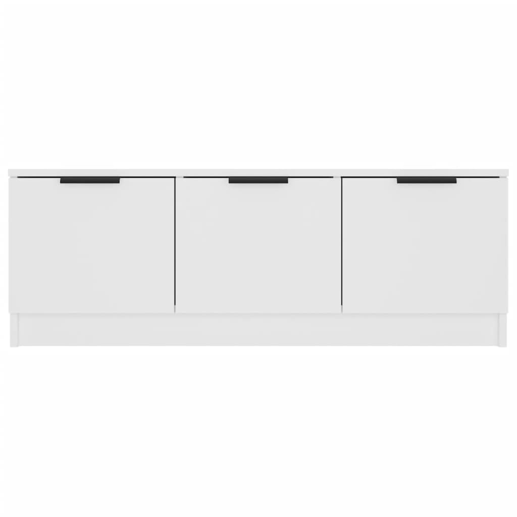 tv-bord 102x35x36,5 cm konstrueret træ hvid