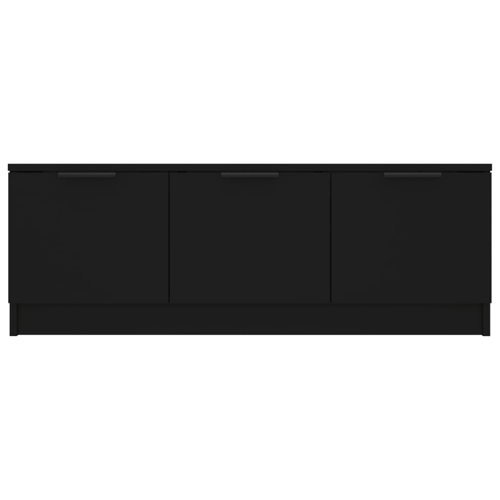 tv-bord 102x35x36,5 cm konstrueret træ sort