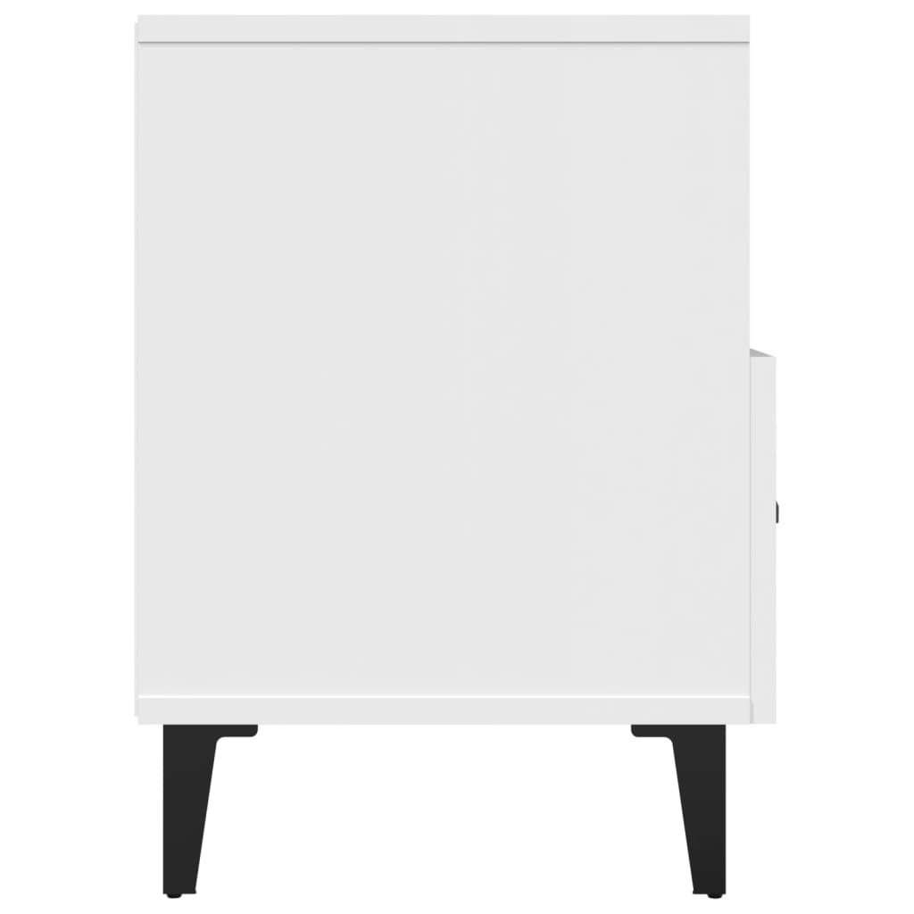 tv-bord 80x36x50 cm konstrueret træ hvid