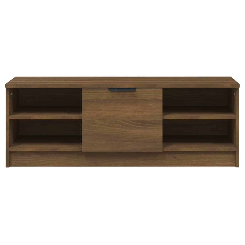 tv-bord 102x35,5x36,5 cm konstrueret træ brun egetræsfarve