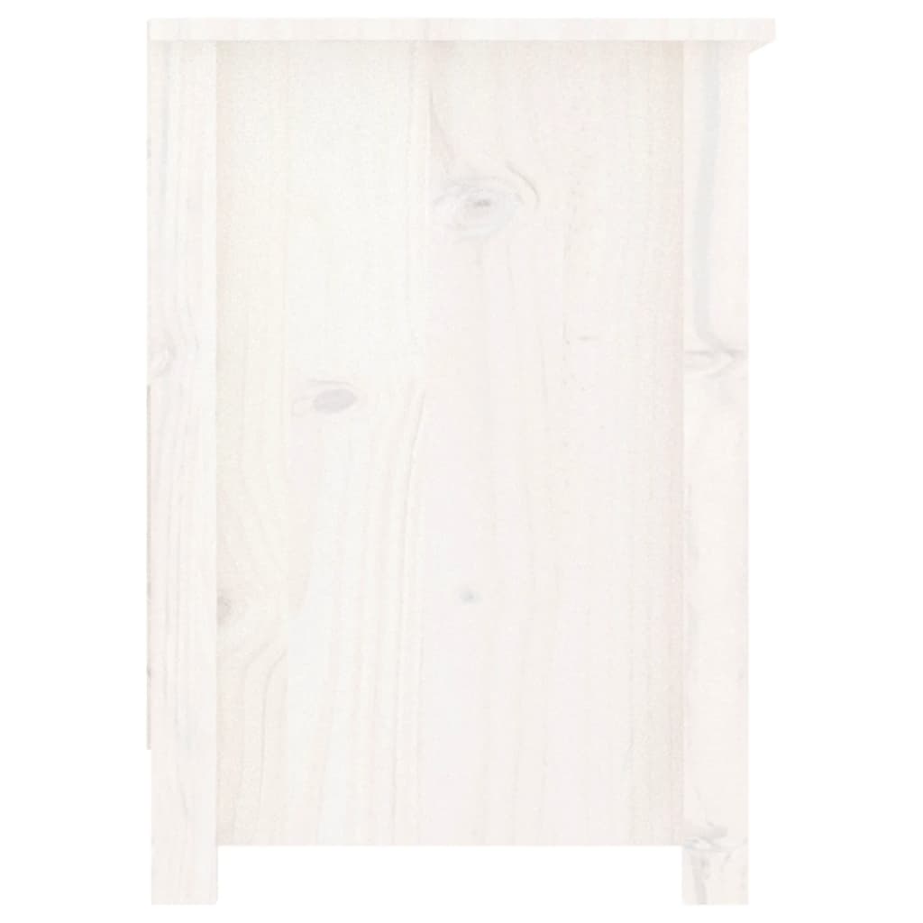 tv-bord 103x36,5x52 cm massivt fyrretræ hvid