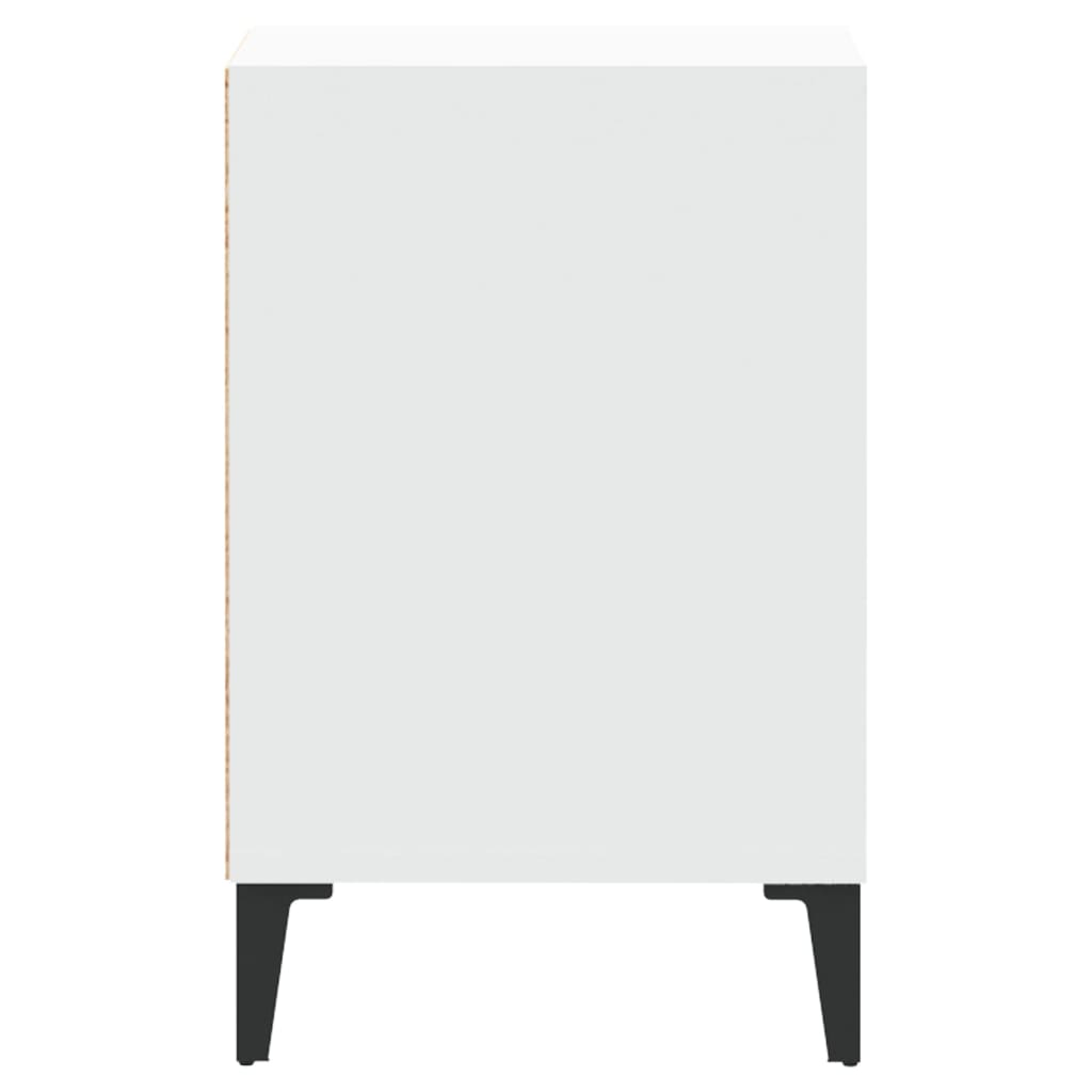 tv-bord 100x35x55 cm konstrueret træ hvid