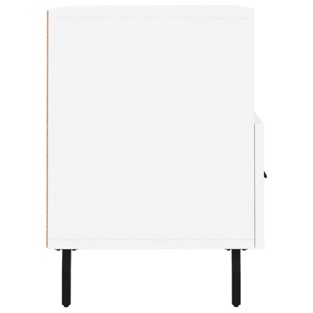 tv-bord 80x36x50 cm konstrueret træ hvid