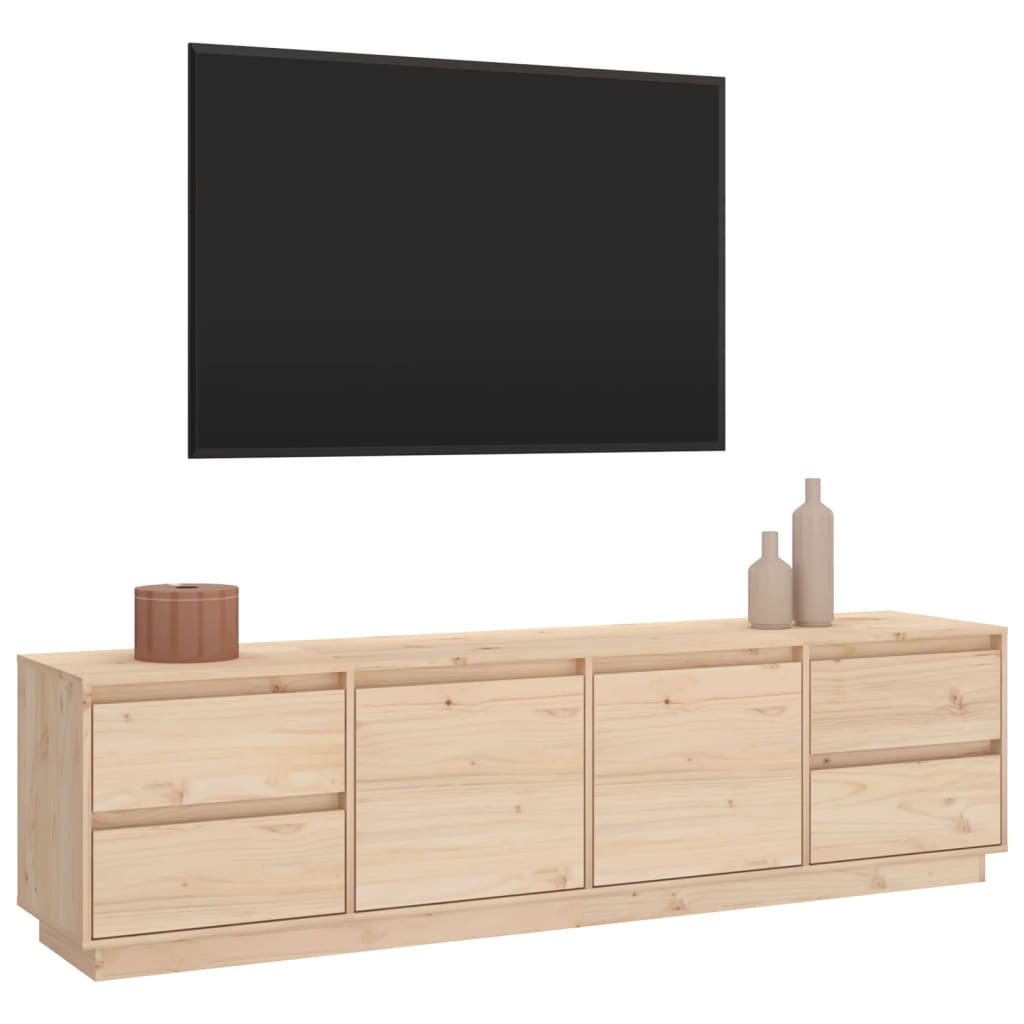 tv-bord 176x37x47,5 cm massivt fyrretræ