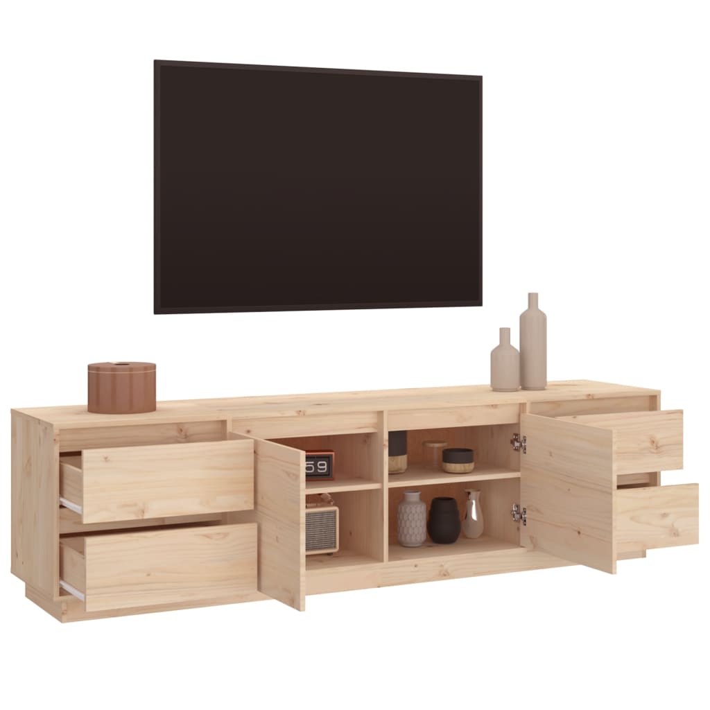 tv-bord 176x37x47,5 cm massivt fyrretræ