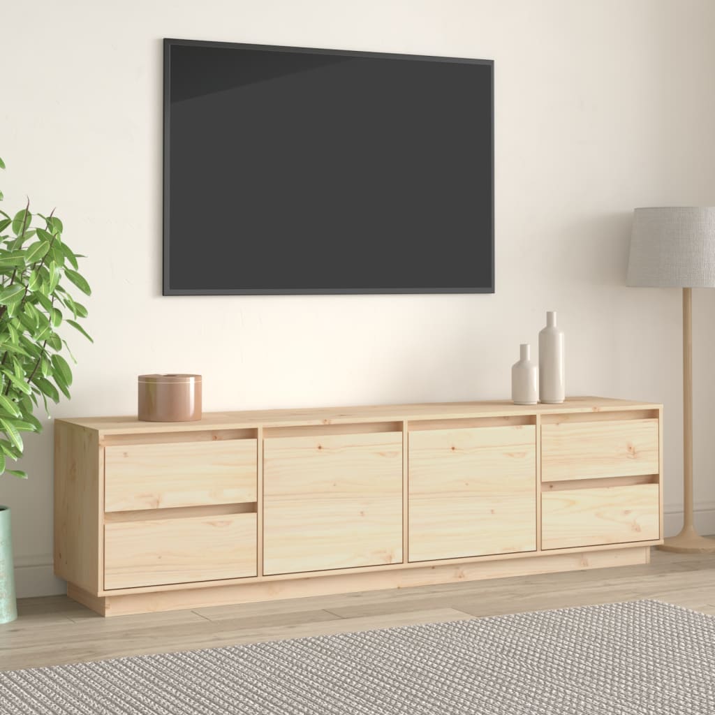 tv-bord 176x37x47,5 cm massivt fyrretræ