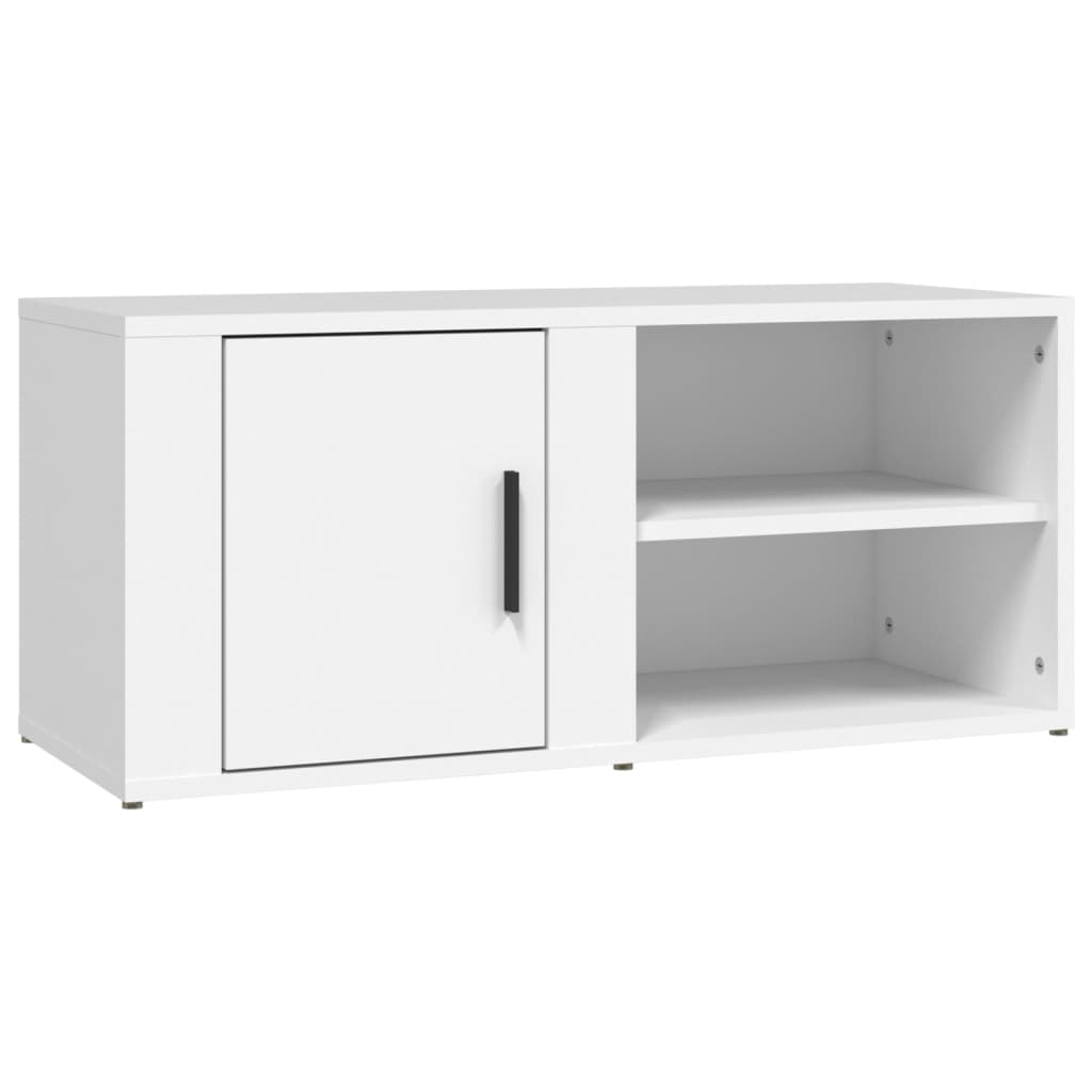 tv-borde 2 stk. 80x31,5x36 cm konstrueret træ hvid