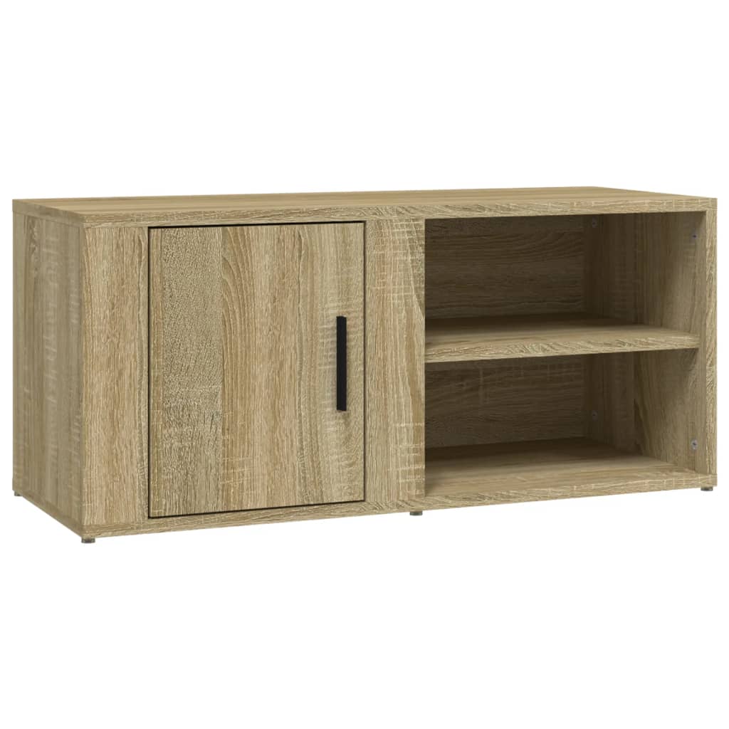 tv-bord 80x31,5x36 cm konstrueret træ sonoma-eg