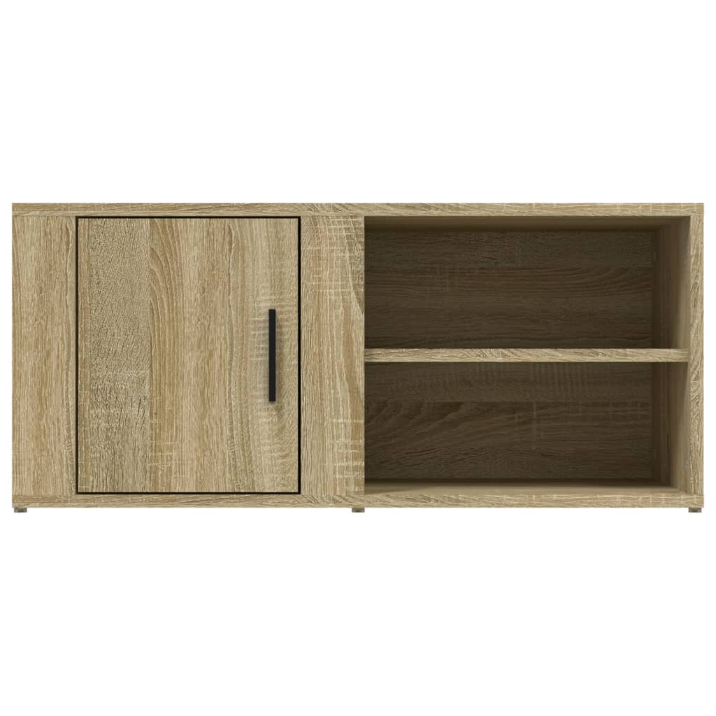 tv-bord 80x31,5x36 cm konstrueret træ sonoma-eg