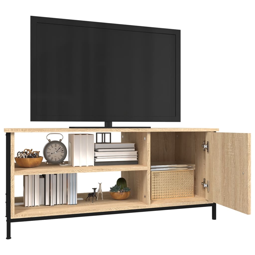 tv-bord 100x40x45 cm konstrueret træ sonoma-eg