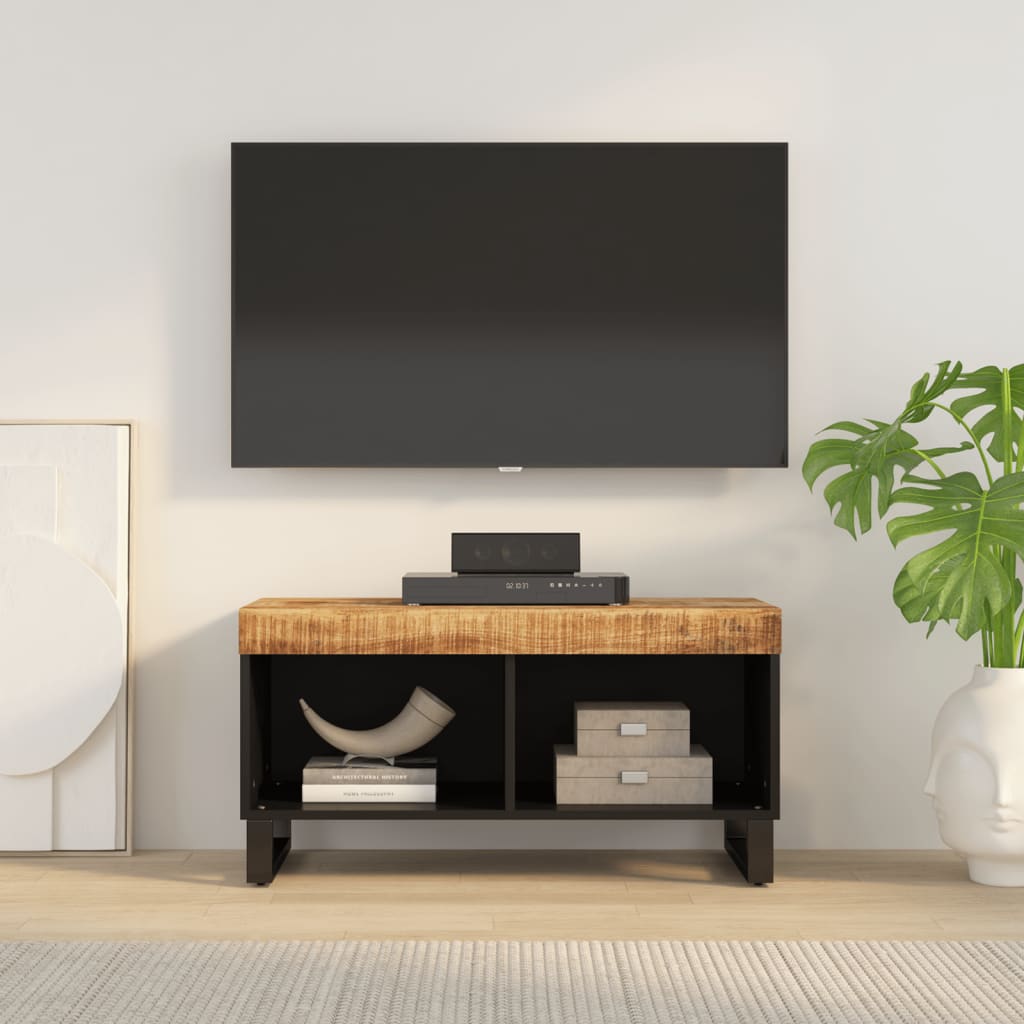 tv-bord 85x33x43,5 cm massivt mangotræ