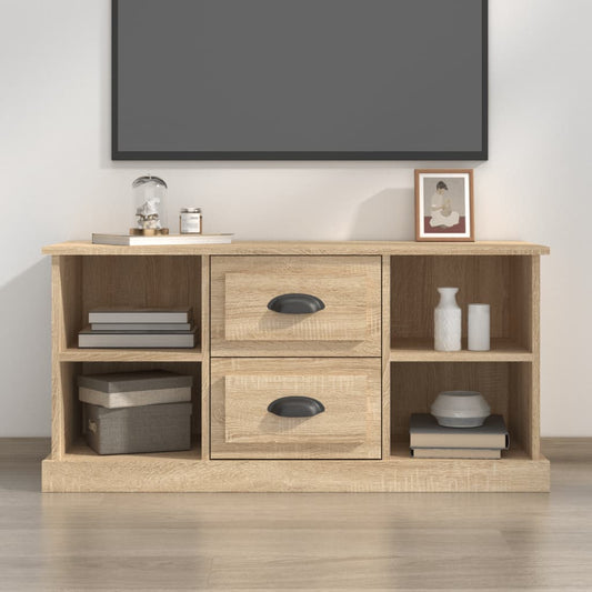 tv-bord 99,5x35,5x48 cm konstrueret træ sonoma-eg