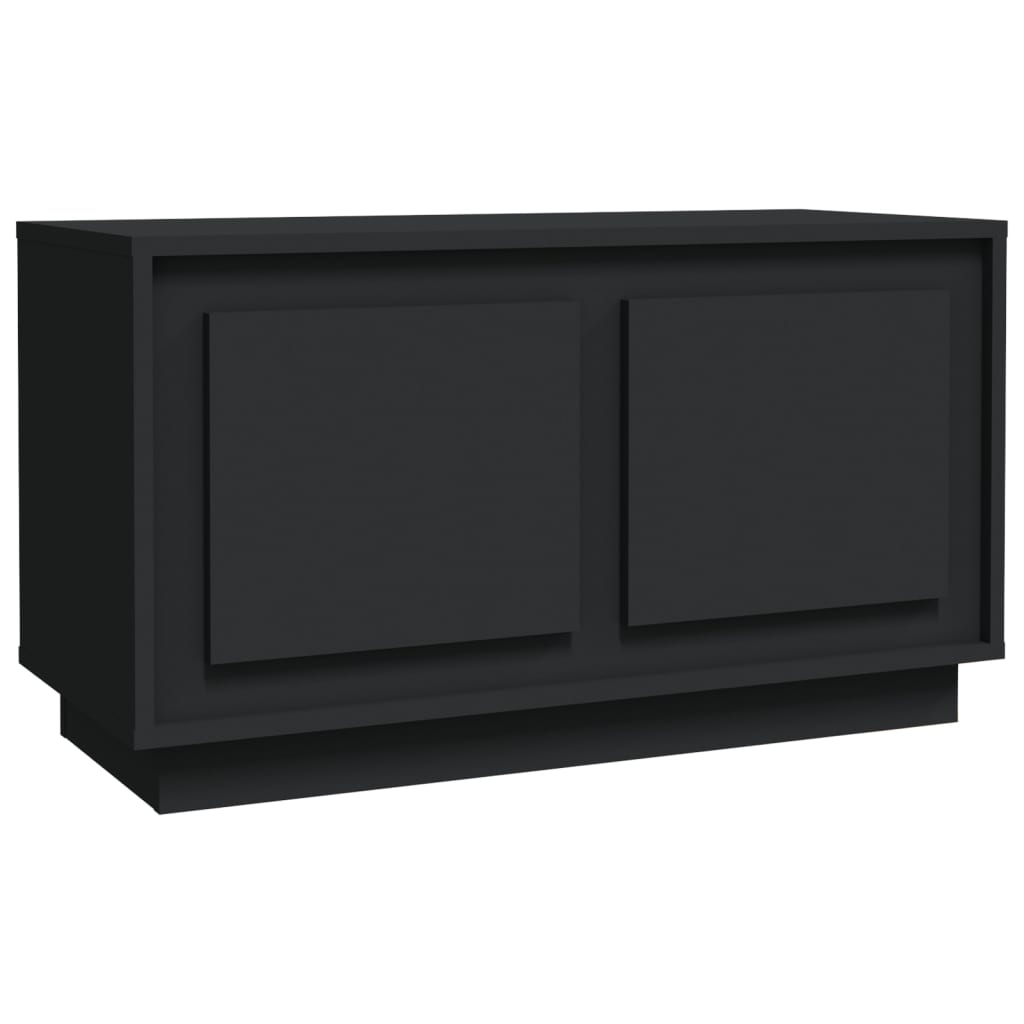 tv-bord 80x35x45 cm konstrueret træ sort