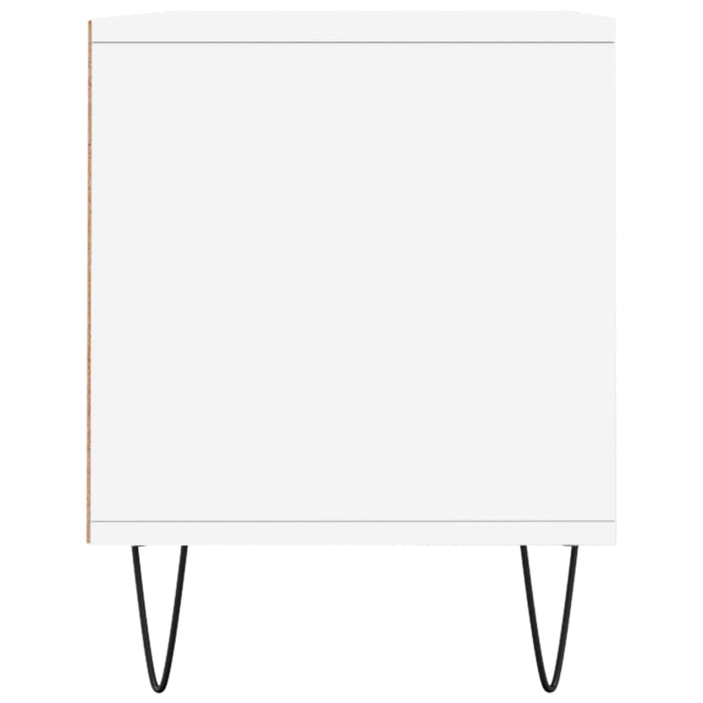 tv-bord 100x34,5x44,5 cm konstrueret træ hvid