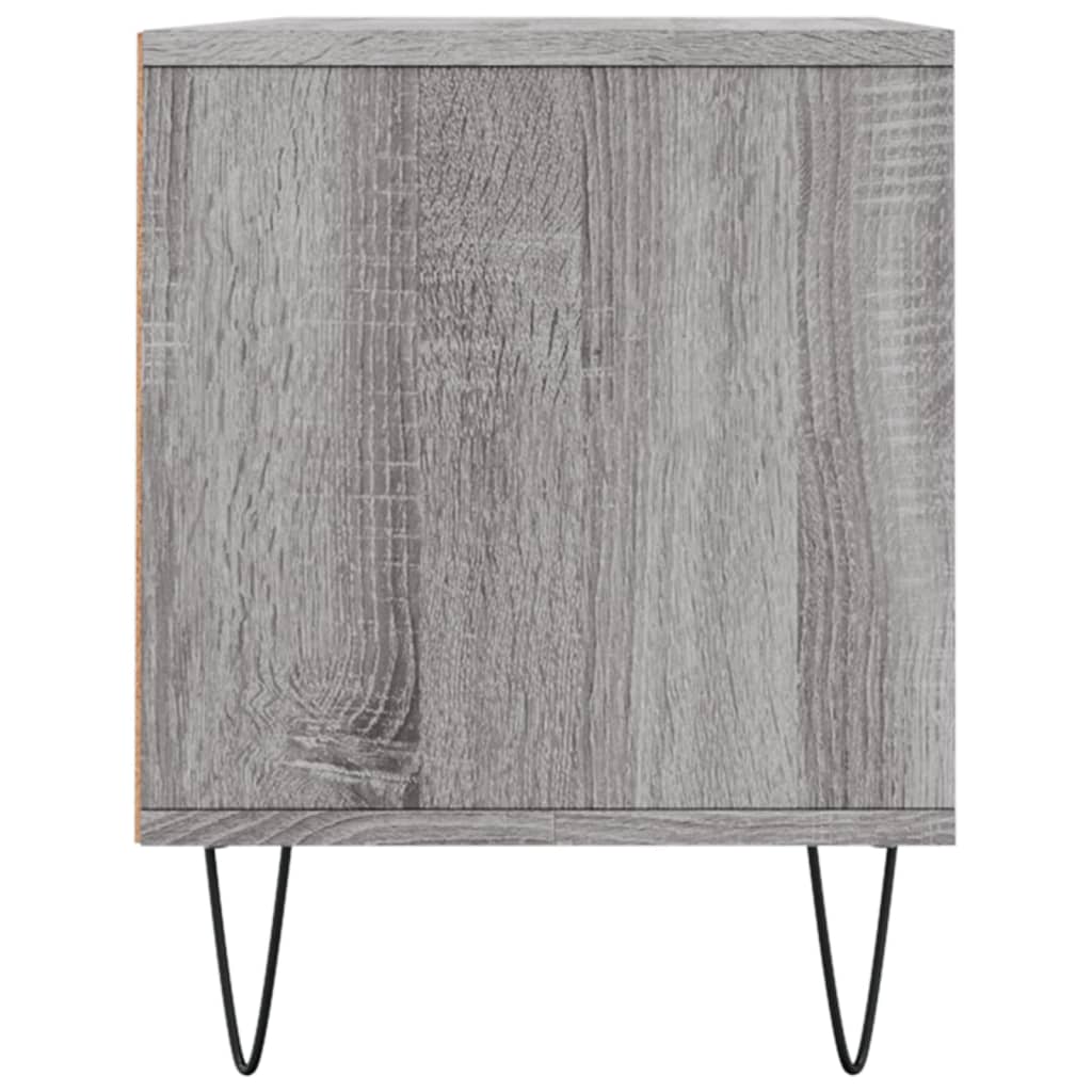 tv-bord 100x34,5x44,5 cm konstrueret træ grå sonoma-eg