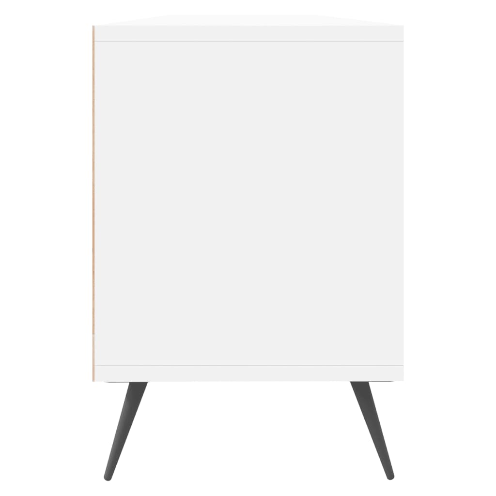 tv-bord 150x30x44,5 cm konstrueret træ hvid