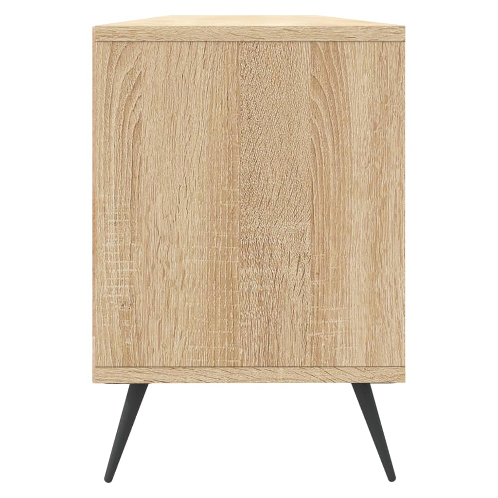 tv-bord 150x30x44,5 cm konstrueret træ sonoma-eg