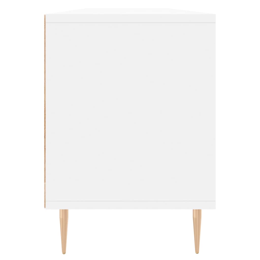 tv-bord 150x30x44,5 cm konstrueret træ hvid