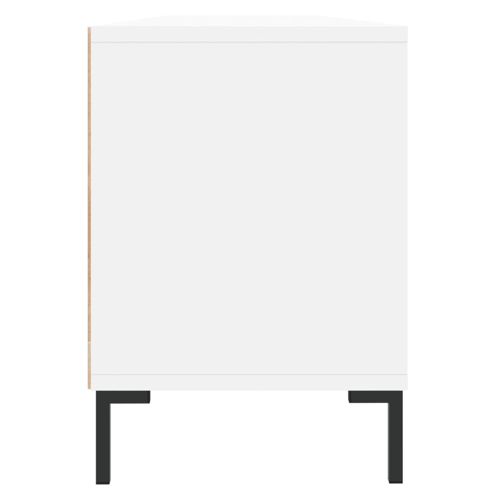 tv-bord 150x30x44,5 cm konstrueret træ hvid