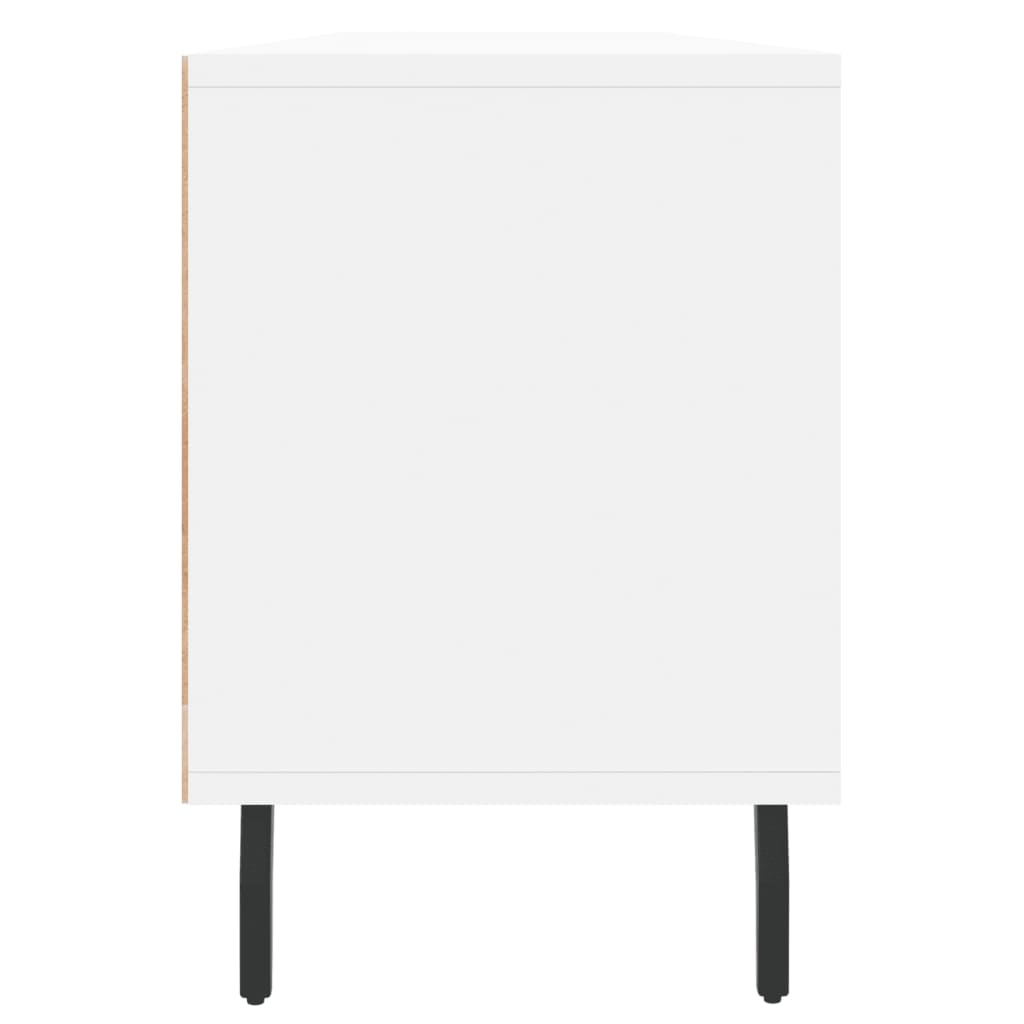 tv-bord 150x30x44,5 cm konstrueret træ hvid